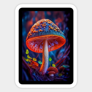 Mushroom Forest Calm Tranquil Nature Peaceful Season Outdoors Sticker